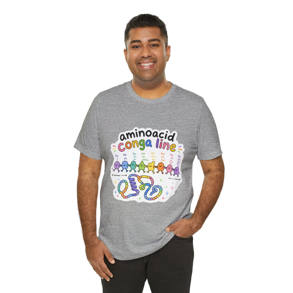 T-Shirt - Amino Acid Conga Line | Cute Protein Science Shirt