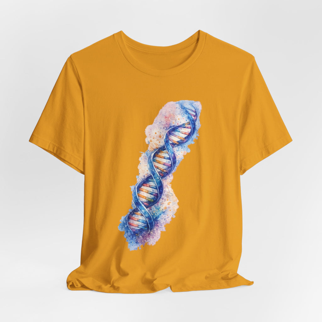 T-shirt - Watercolor DNA Double Helix | Elegant Genetics & Science Art Shirt