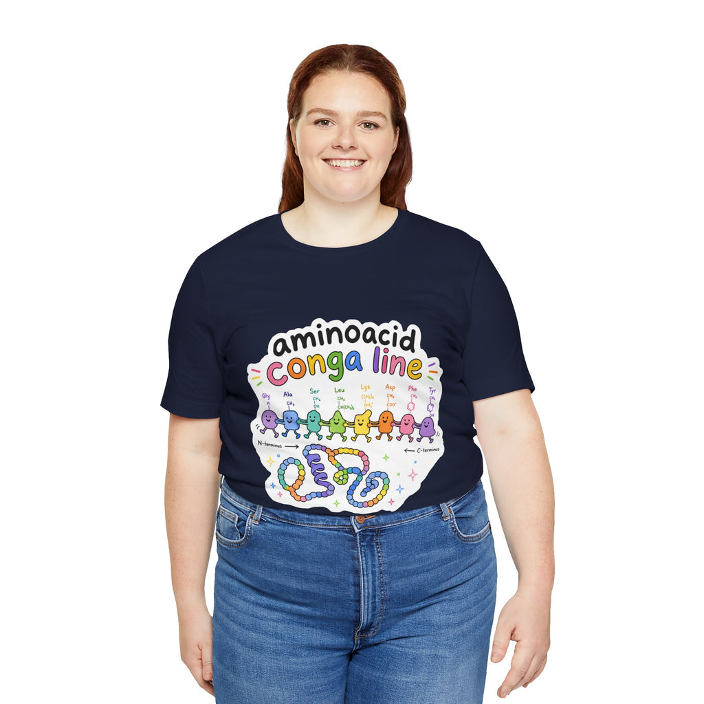 T-Shirt - Amino Acid Conga Line | Cute Protein Science Shirt