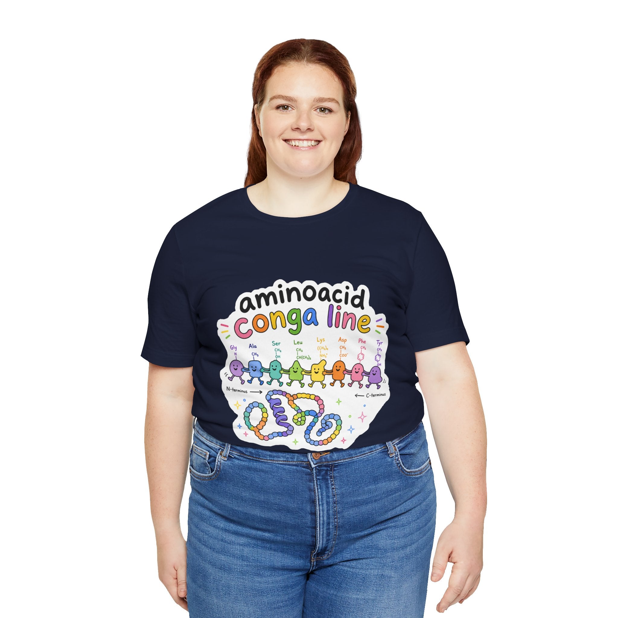 T-Shirt - Amino Acid Conga Line | Cute Protein Science Shirt