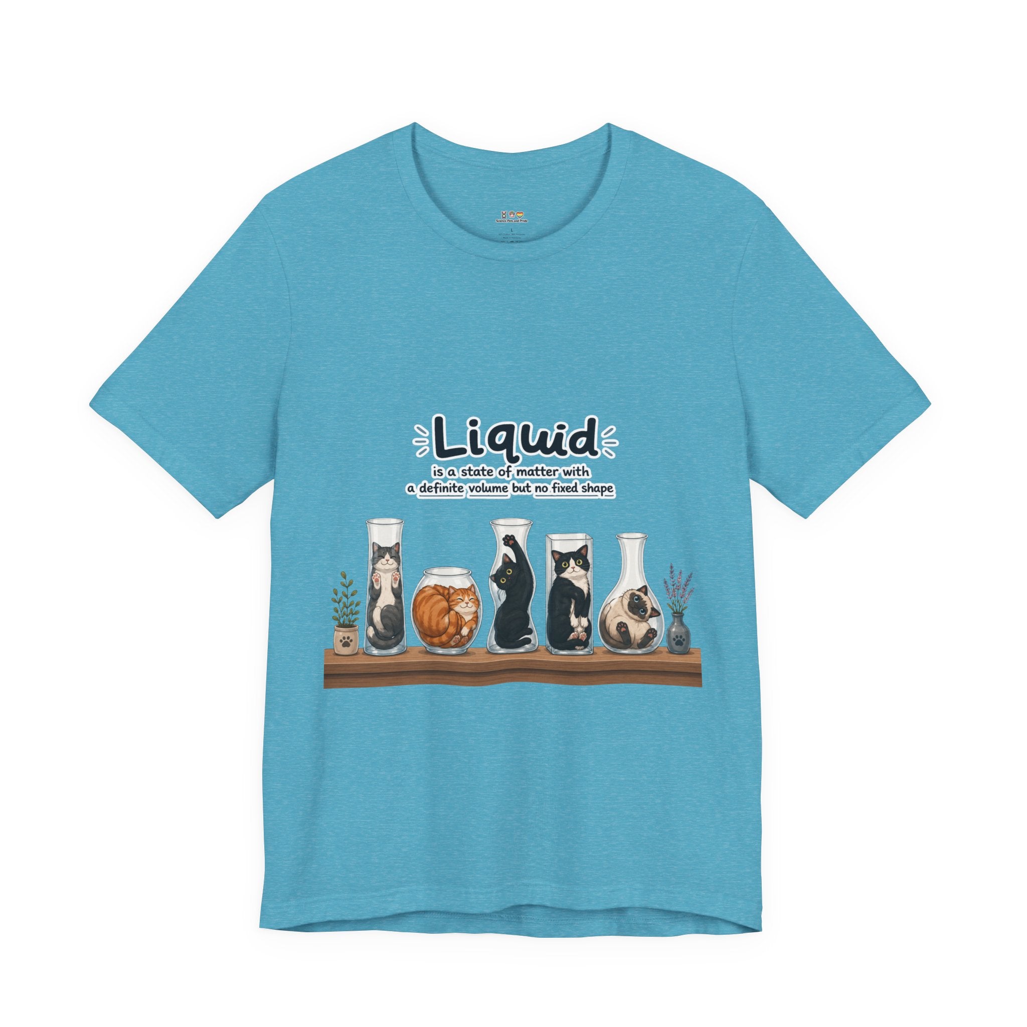 T‑Shirt - Cats are liquid | Cute Cat Jars Tee