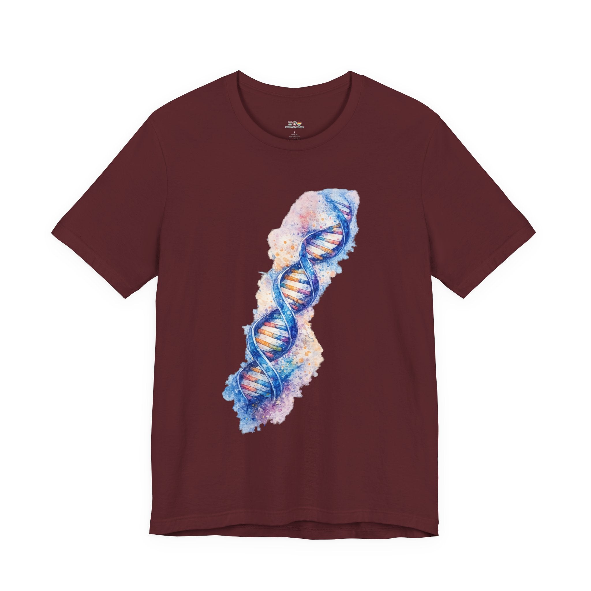 T-shirt - Watercolor DNA Double Helix | Elegant Genetics & Science Art Shirt
