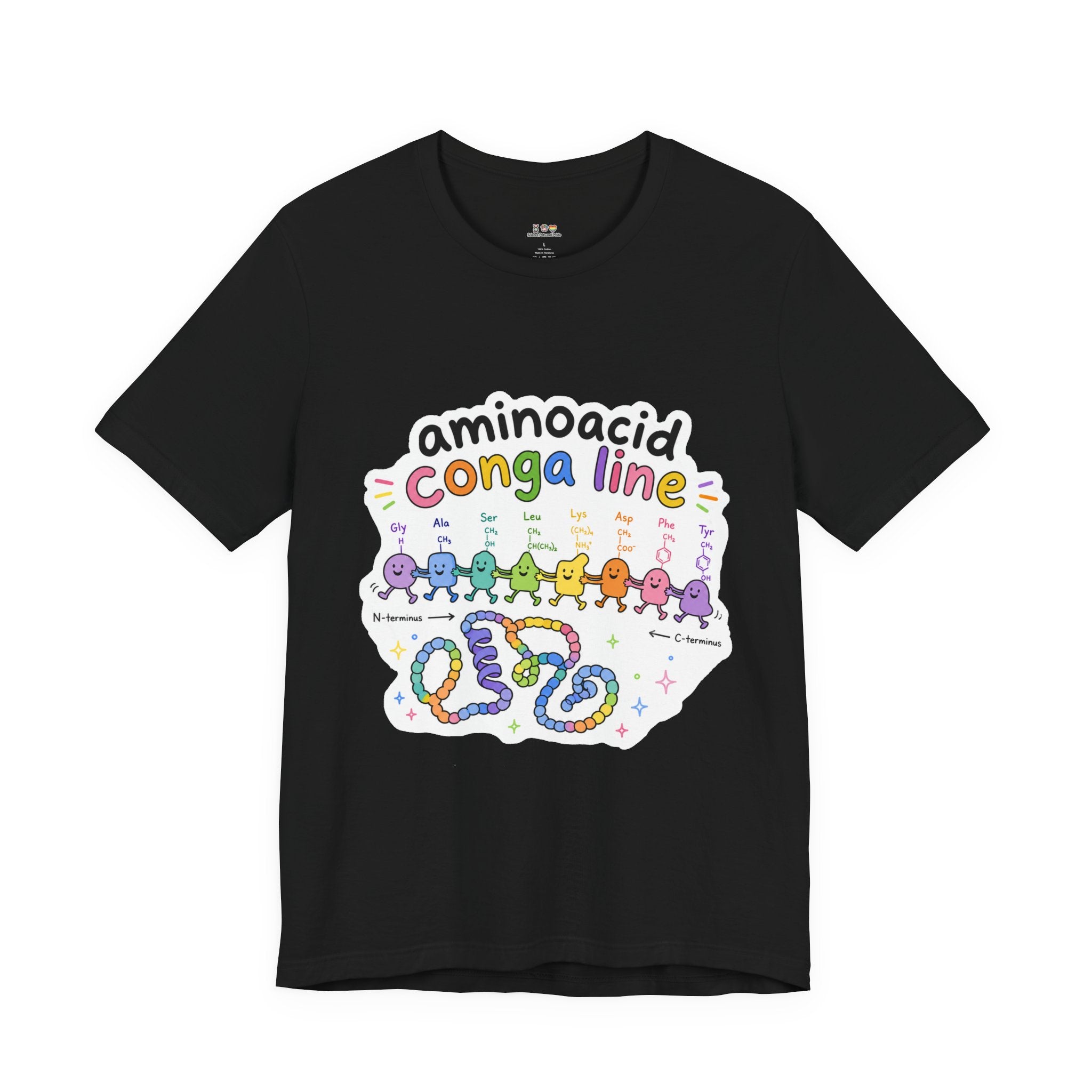 T-Shirt - Amino Acid Conga Line | Cute Protein Science Shirt
