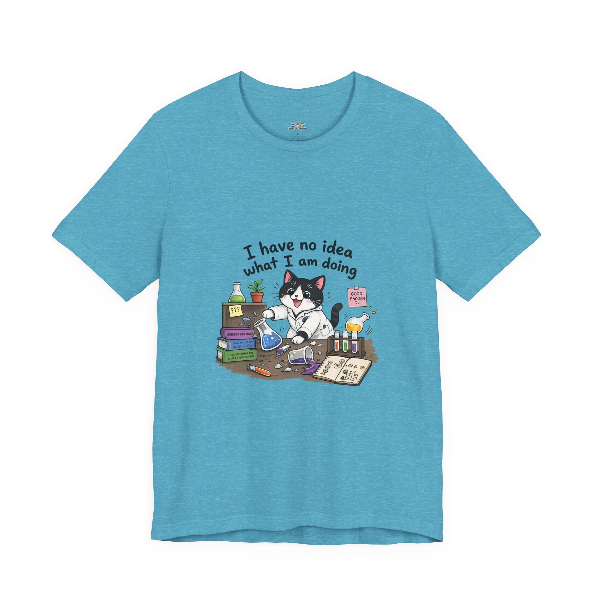 T-shirt - "I Have No Idea What I Am Doing" Funny Lab Cat T‑Shirt