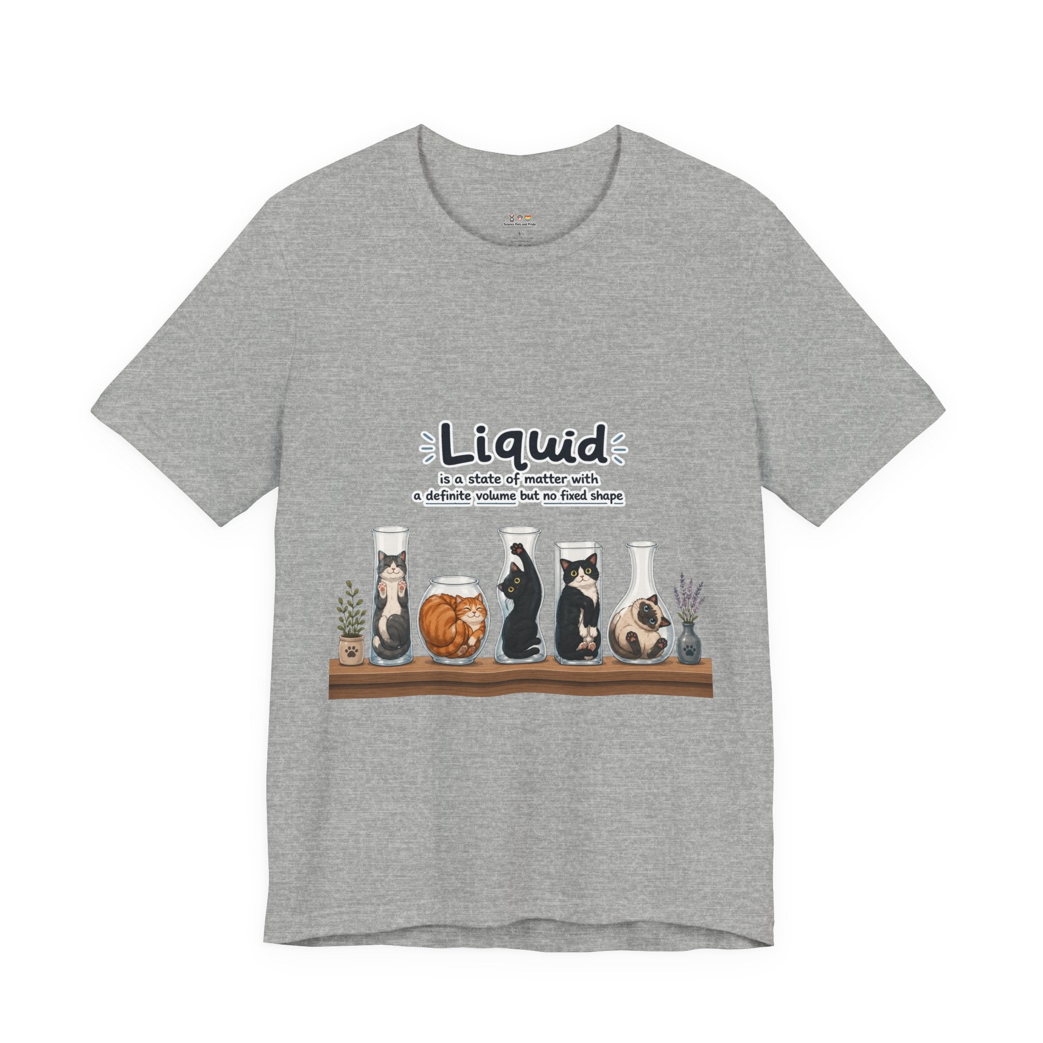T‑Shirt - Cats are liquid | Cute Cat Jars Tee