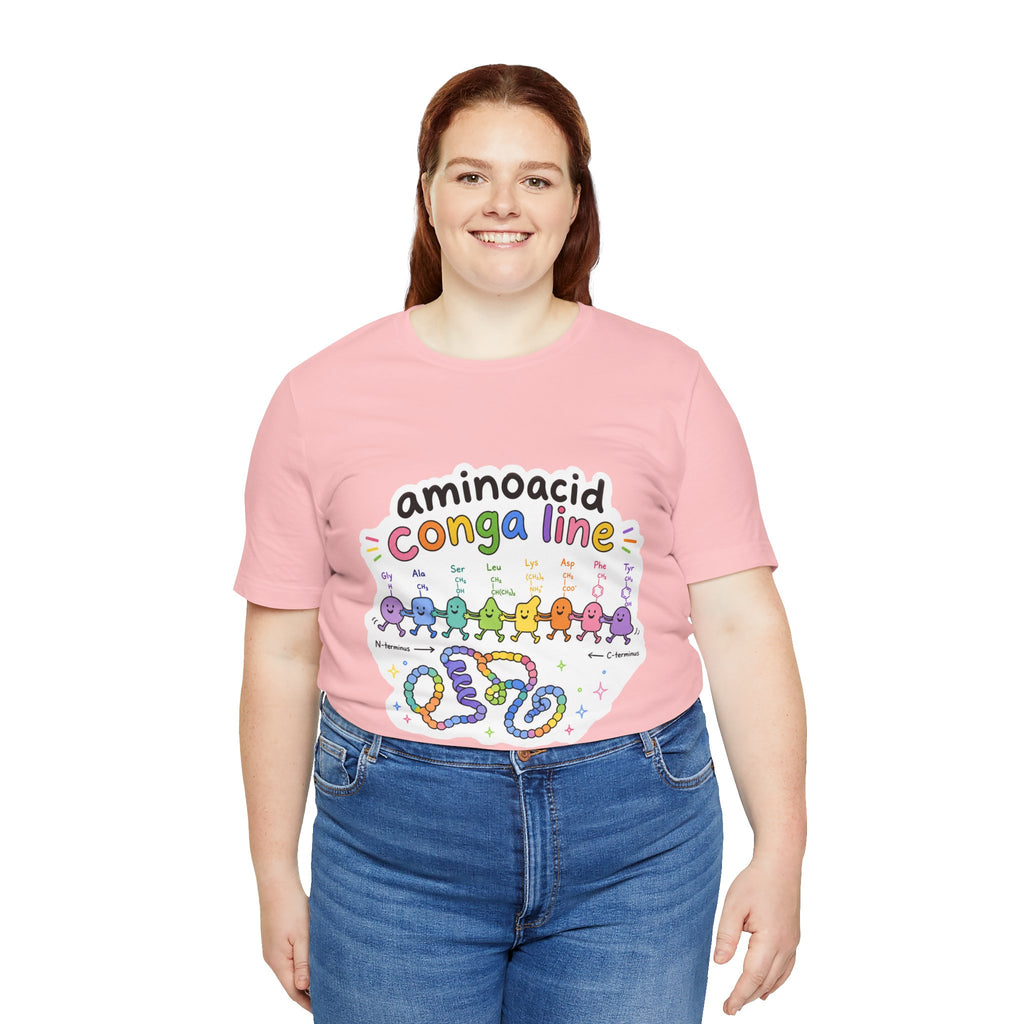T-Shirt - Amino Acid Conga Line | Cute Protein Science Shirt