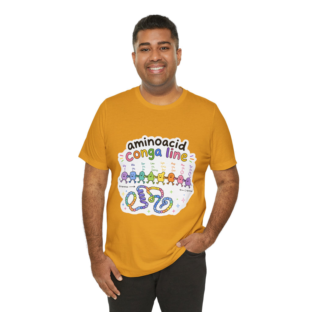 T-Shirt - Amino Acid Conga Line | Cute Protein Science Shirt