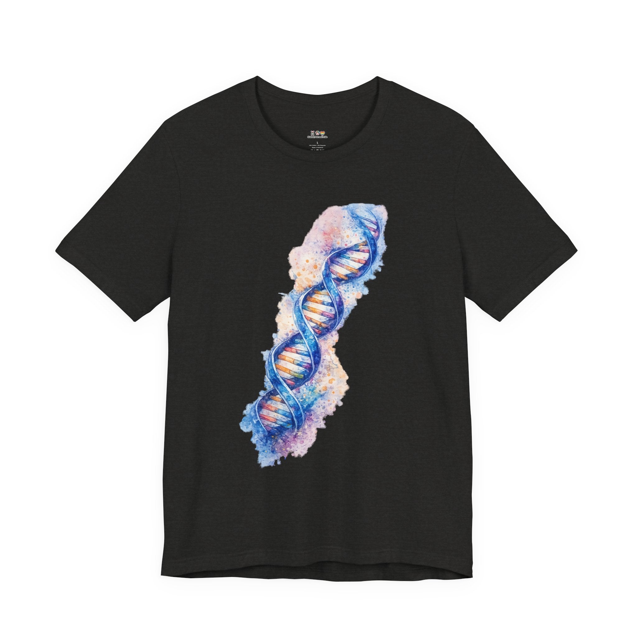 T-shirt - Watercolor DNA Double Helix | Elegant Genetics & Science Art Shirt