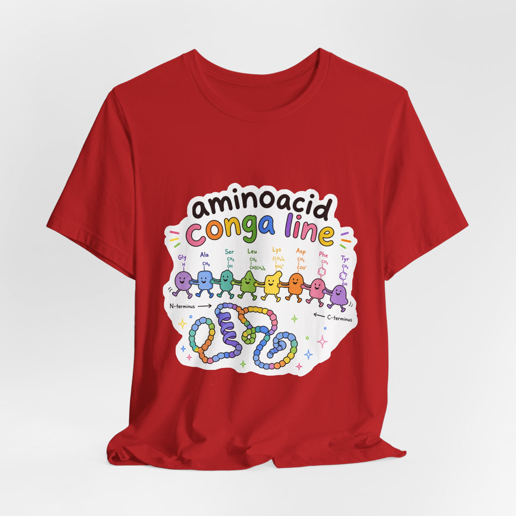 T-Shirt - Amino Acid Conga Line | Cute Protein Science Shirt