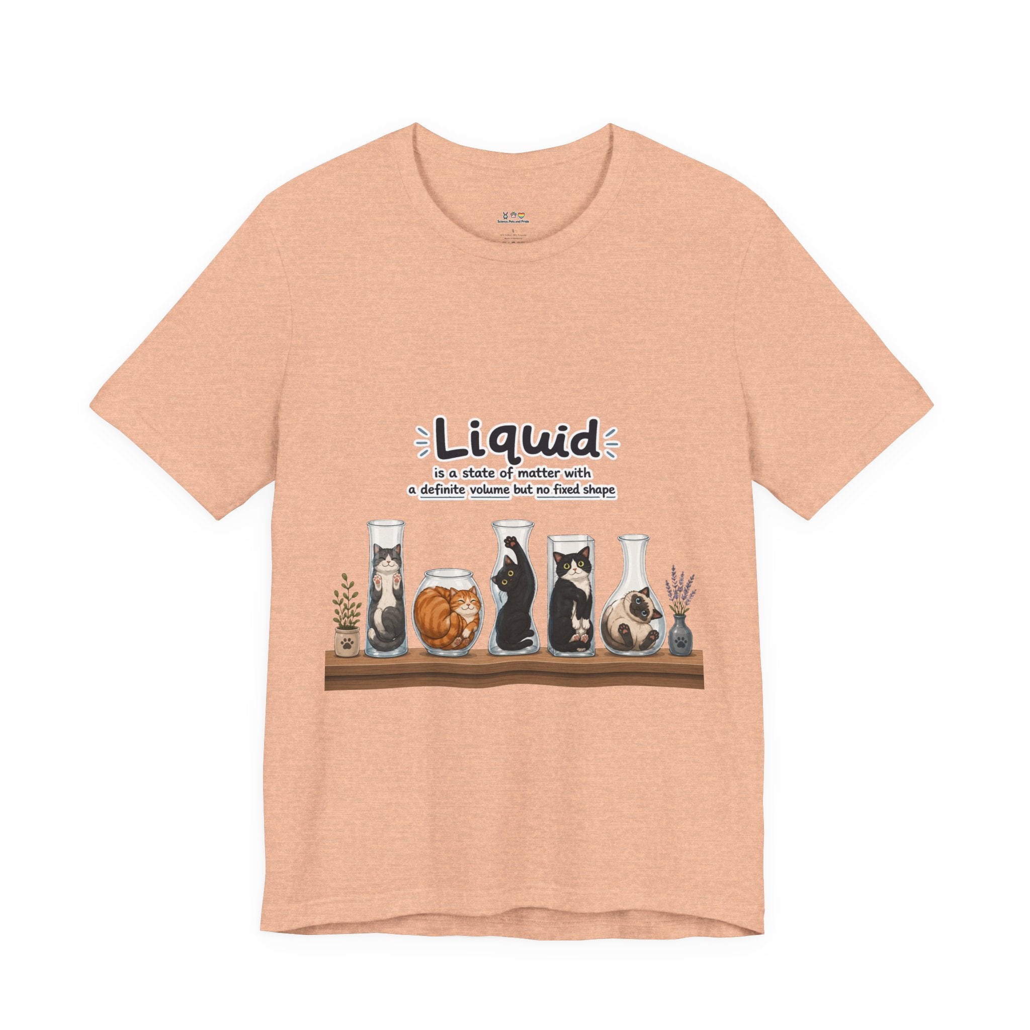 T‑Shirt - Cats are liquid | Cute Cat Jars Tee