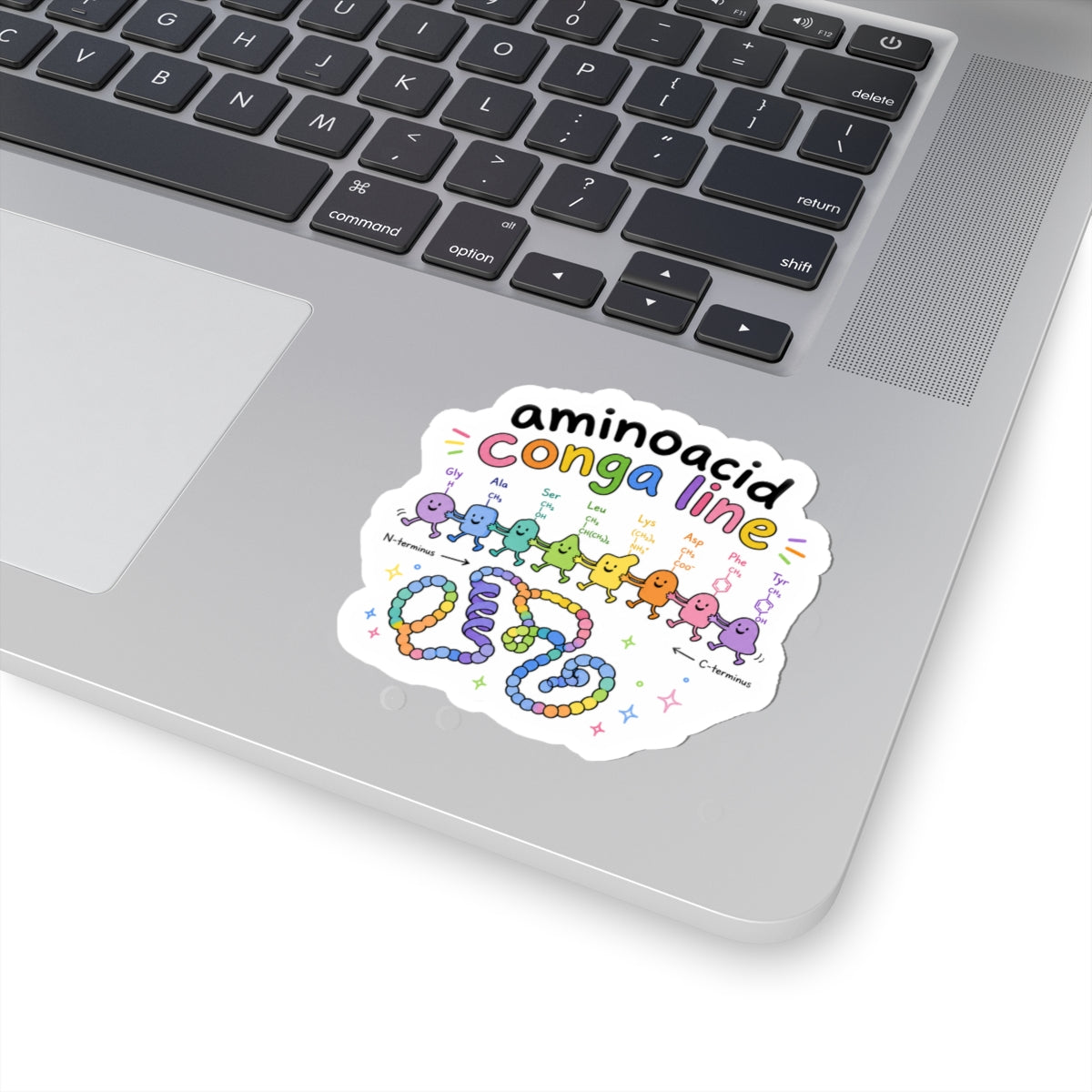 Sticker - Amino Acid Conga Line | Cute Protein Science