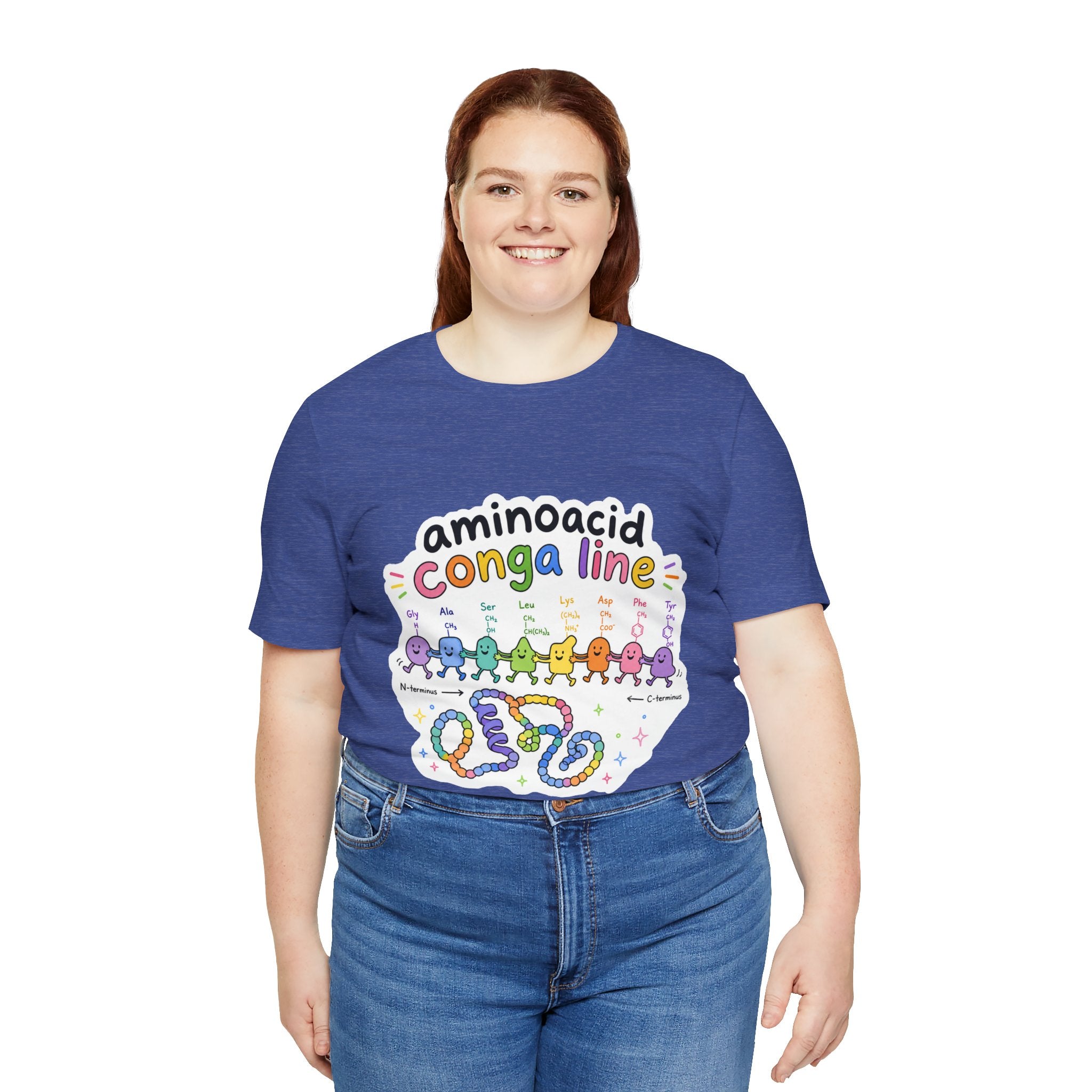 T-Shirt - Amino Acid Conga Line | Cute Protein Science Shirt