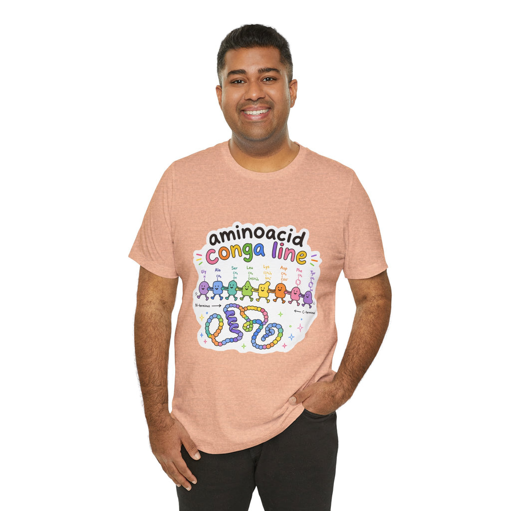 T-Shirt - Amino Acid Conga Line | Cute Protein Science Shirt