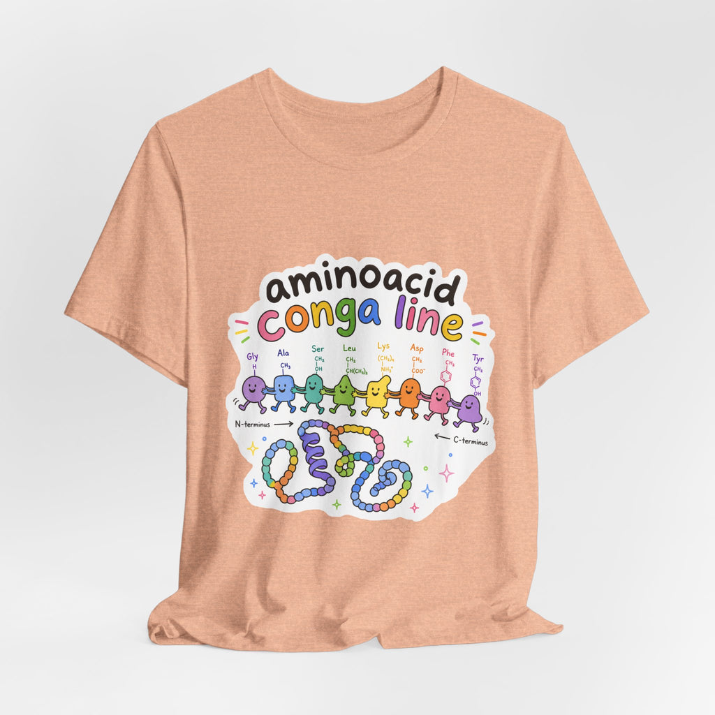 T-Shirt - Amino Acid Conga Line | Cute Protein Science Shirt