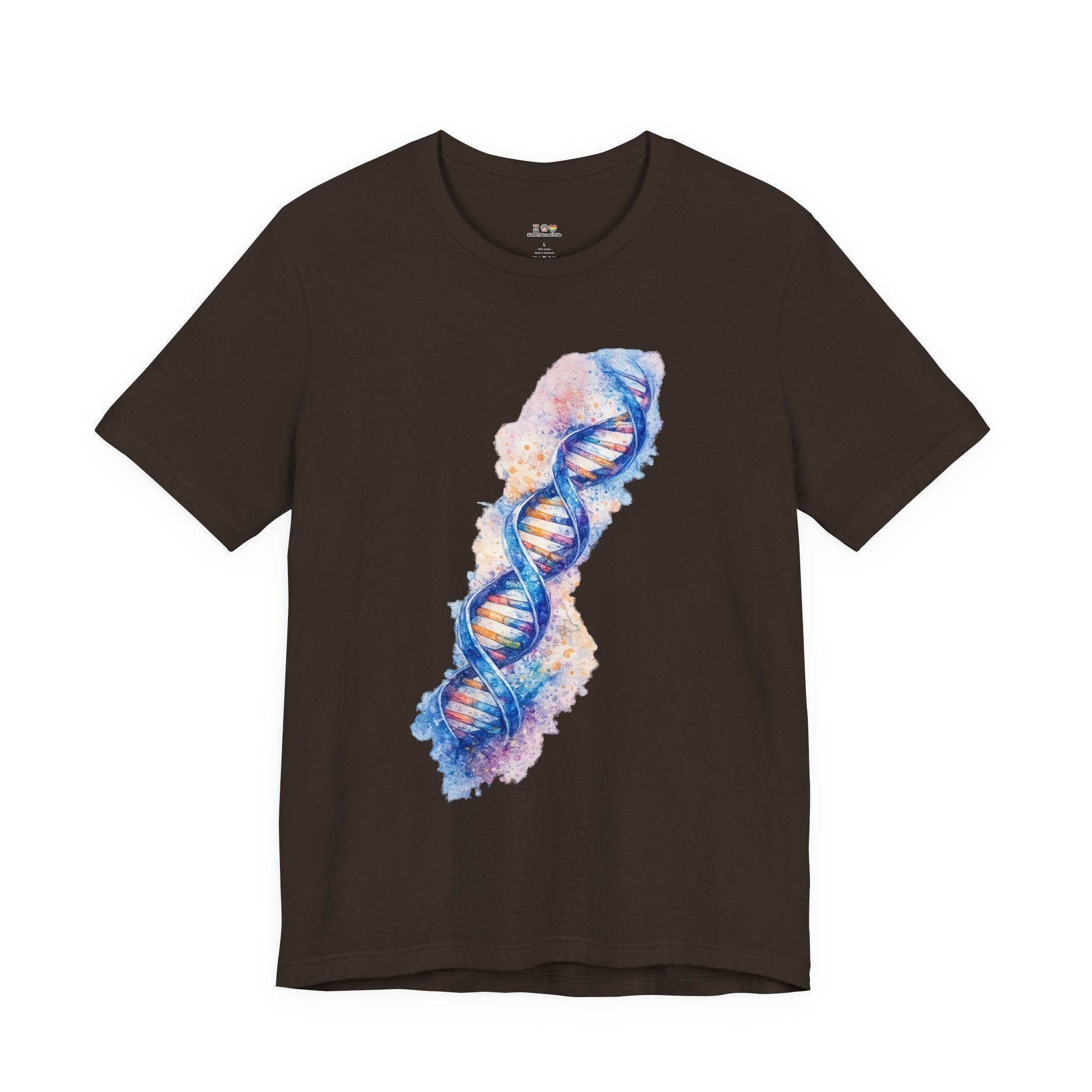 T-shirt - Watercolor DNA Double Helix | Elegant Genetics & Science Art Shirt