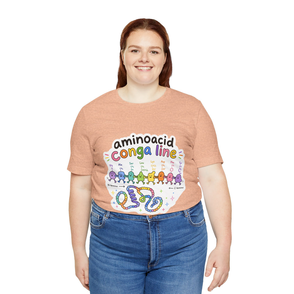 T-Shirt - Amino Acid Conga Line | Cute Protein Science Shirt