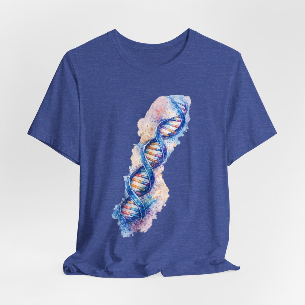 T-shirt - Watercolor DNA Double Helix | Elegant Genetics & Science Art Shirt