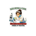 Sticker  - Life Finds a Way, Contamination Finds It Faster | Funny Lab Scientist