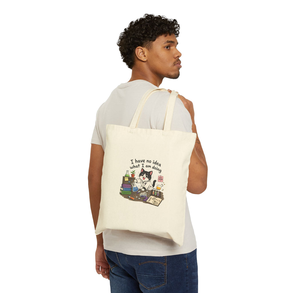 Tote Bag - I Have No Idea What I Am Doing | Funny Scientist Cat Gift