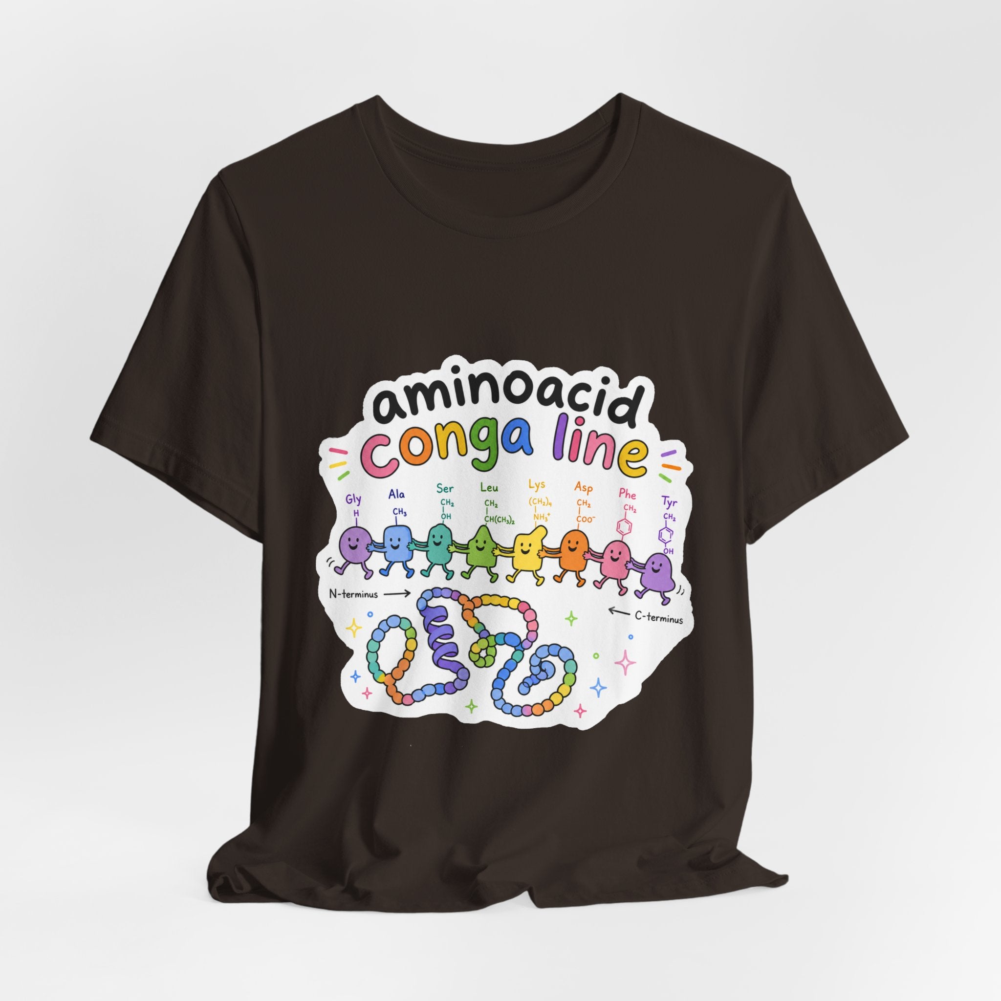 T-Shirt - Amino Acid Conga Line | Cute Protein Science Shirt