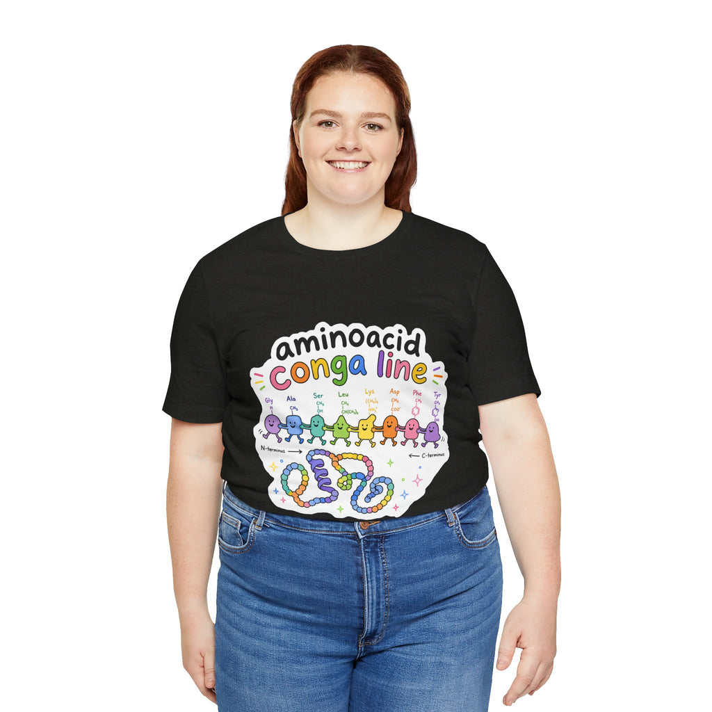 T-Shirt - Amino Acid Conga Line | Cute Protein Science Shirt