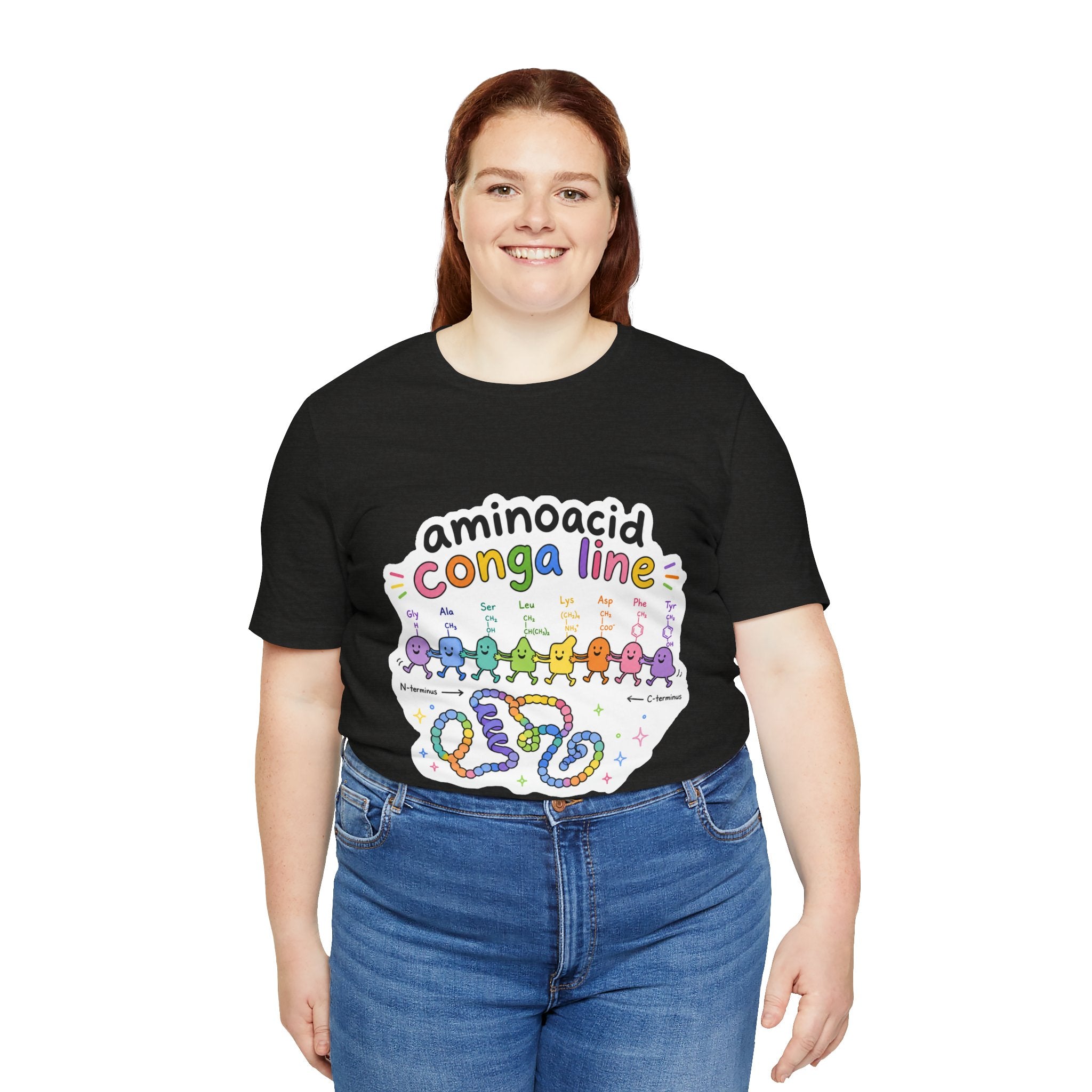 T-Shirt - Amino Acid Conga Line | Cute Protein Science Shirt